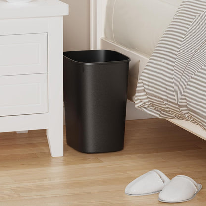 CEROELDA 3 Pack Bathroom Trash Can with Lid, 10L/2.6 Gal Small Garbage Can with Press Top Lid, Slim Plastic Waste Basket for Toilet, Office, Bedroom (Muti 1)