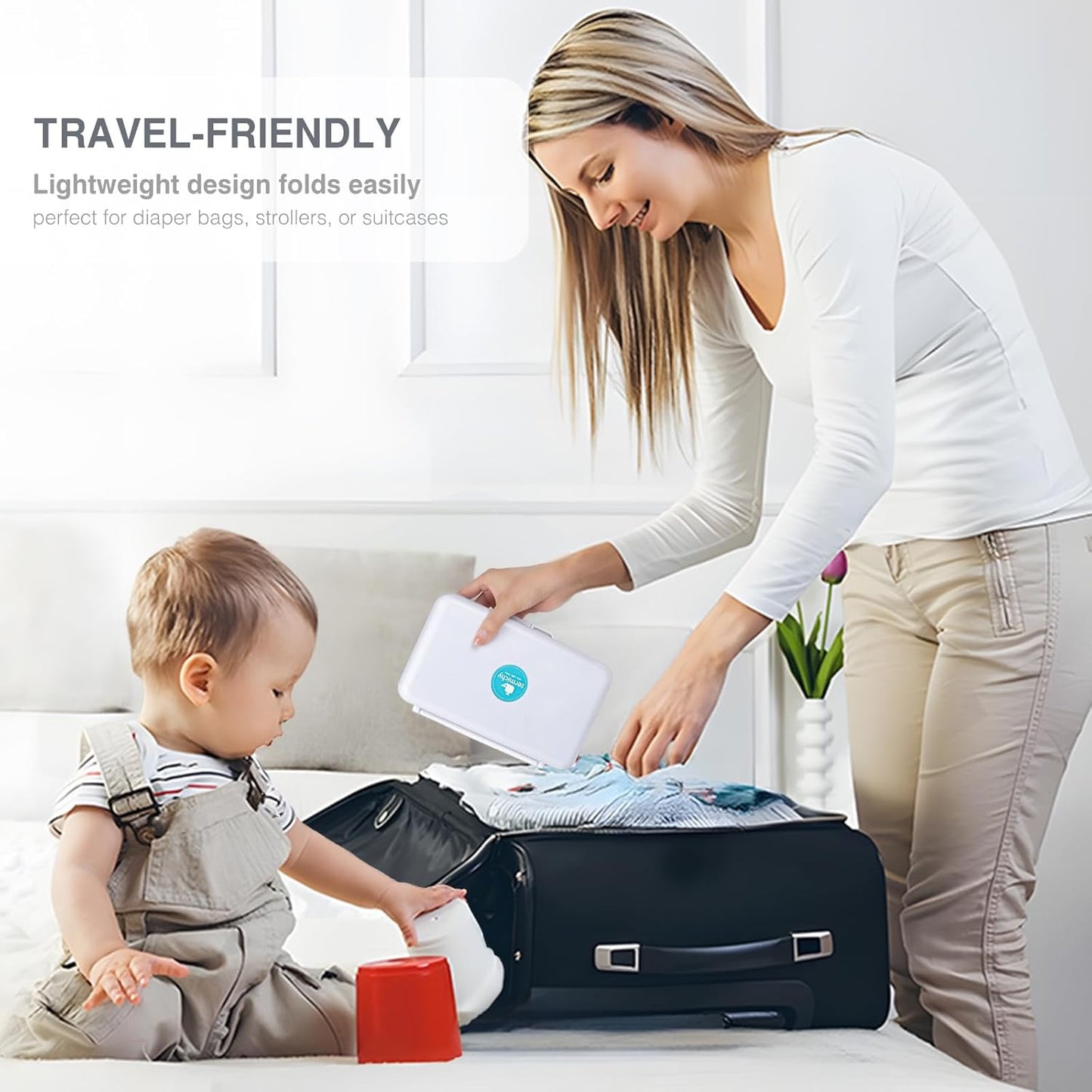 Baby Bottle Drying Rack with Tray, Termichy High Capacity Bottle Dryer Holder for Bottles, Teats, Cups, Pump Parts and Accessories, Gray