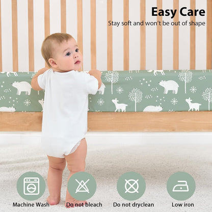 Baby Mini Crib Sheets Girl, Portable 38”x26” Pack and Play Sheets Fitted for Playard and Pack N Play Mattress, 3-Pack Soft Microfiber Pink Rainbow