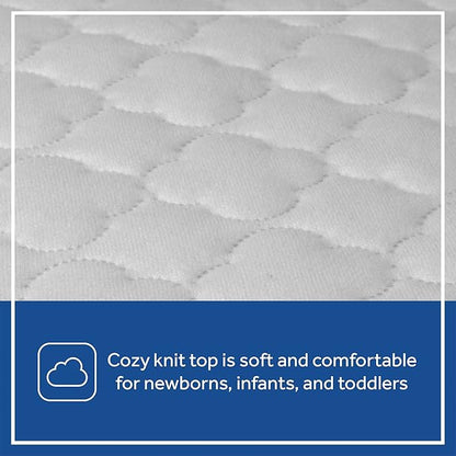 Sealy Baby 2-PACK Fitted Waterproof Infant Crib Mattress Protector Pad and Toddler Bed Cover, Durable and Comfortable Topper, Machine Washable and Dryer Friendly, 52x28”- White