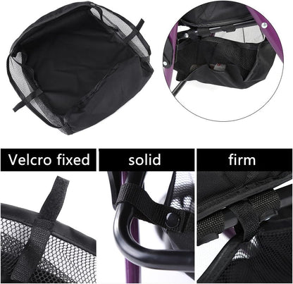 1Pc Baby Stroller Bottom Basket, Under Baby Stroller Storage Basket, Oxford Fabric, Universal Stroller Organizer with Large Storage, for Baby Strollers