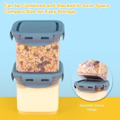 Accmor Formula Dispenser On The Go, Formula Container to Go, Portable Milk Powder Kids Snack Container with Scoop for Infant Toddler Travel Outdoor Picnic