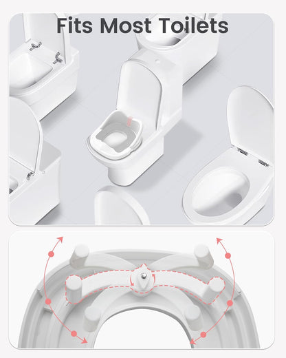 3-in-1 Toddler Potty Training Toilet for Boys and Girls with Soft Cushion Multi-use Baby Potty Chair for Toddlers 1-3 Training Potty Seat Toddler Toilet Baby Potty Training Seat with Step Stool