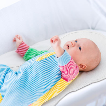 Hahafelt 3 Pcs Changing Pad Liners Fits in Peanut Shape Changing Pad Waterproof Diaper Mats Organic Cotton Peanut Mats are Warm on Baby's Back, Washable Reusable (Starry Style,Multicolor)