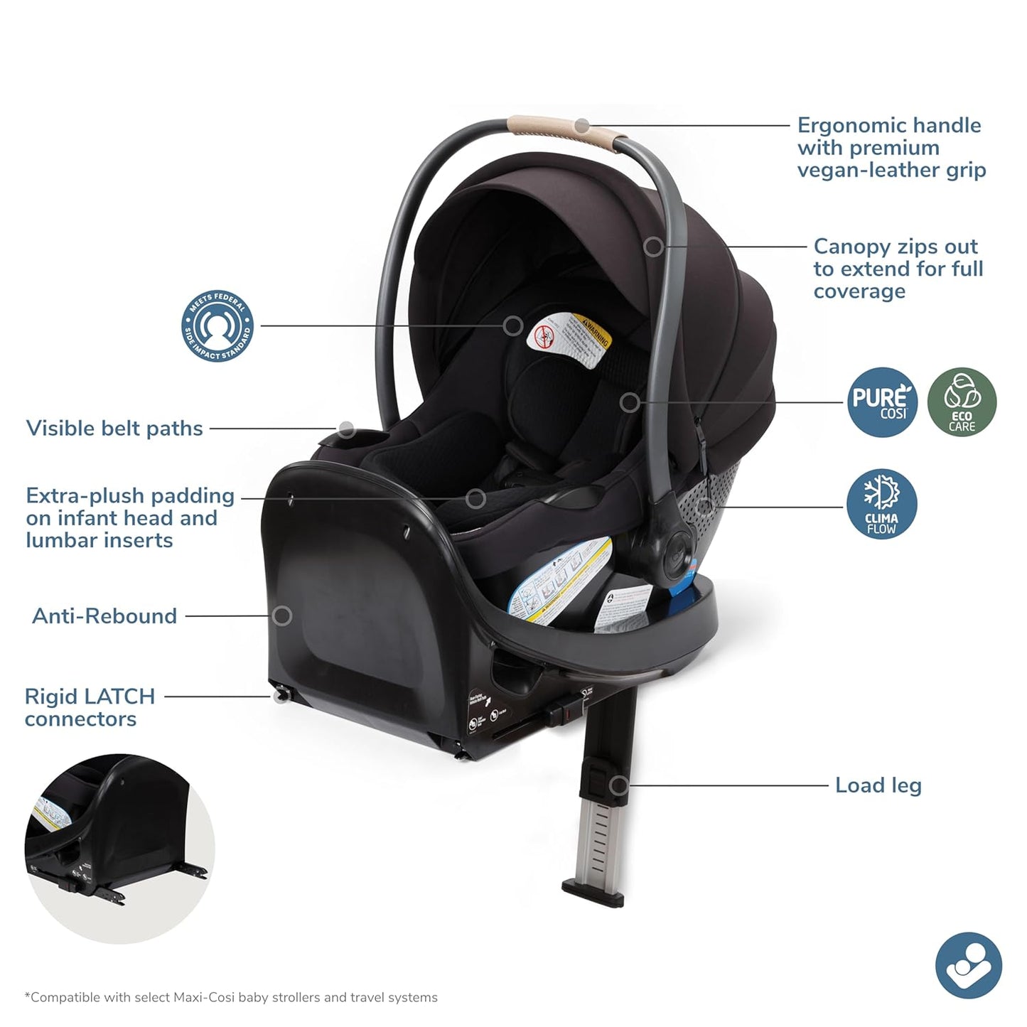 Maxi-Cosi Ambra Infant Car Seat, Escargot