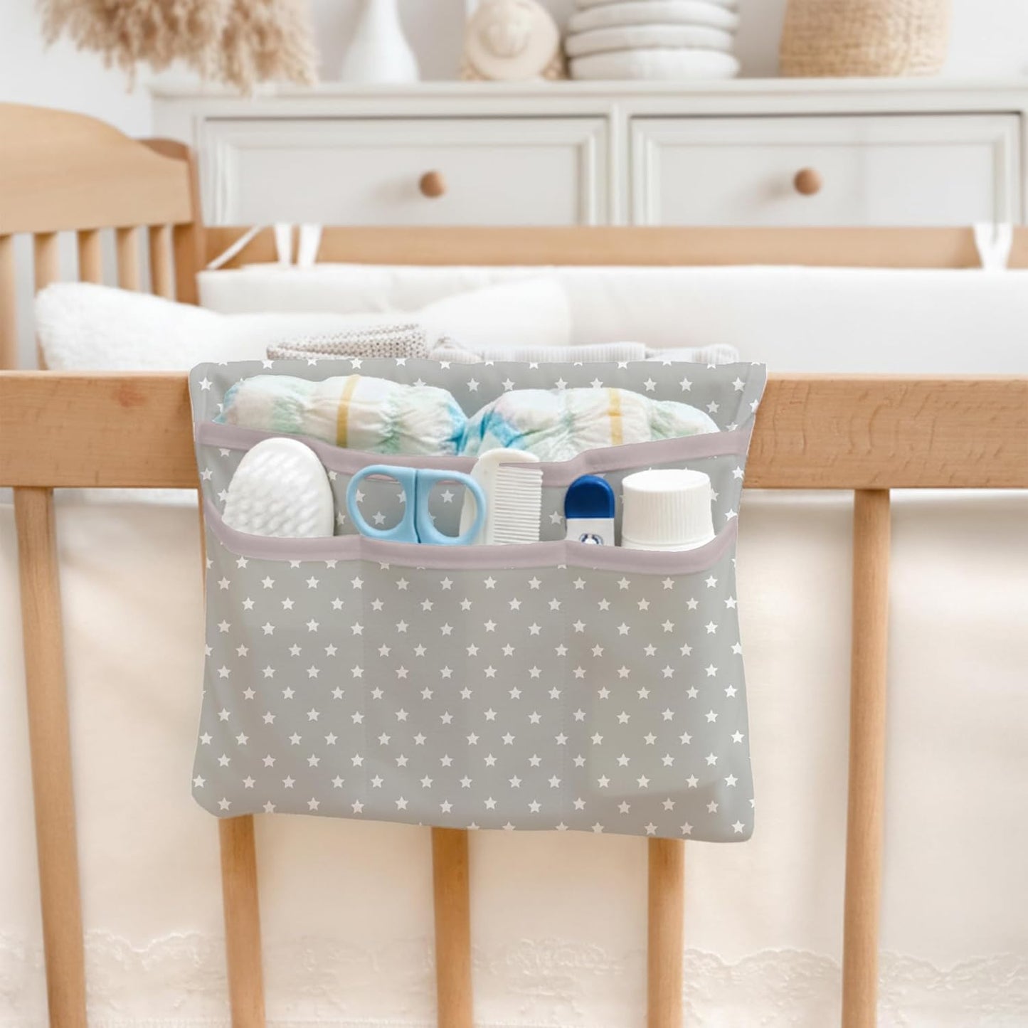 HAMUR Baby Diaper Bag Organizer – Travel-Friendly, Compact & Foldable | Stroller Pouch for Newborn Essentials – Must-Have for Boys & Girls (Leaves)