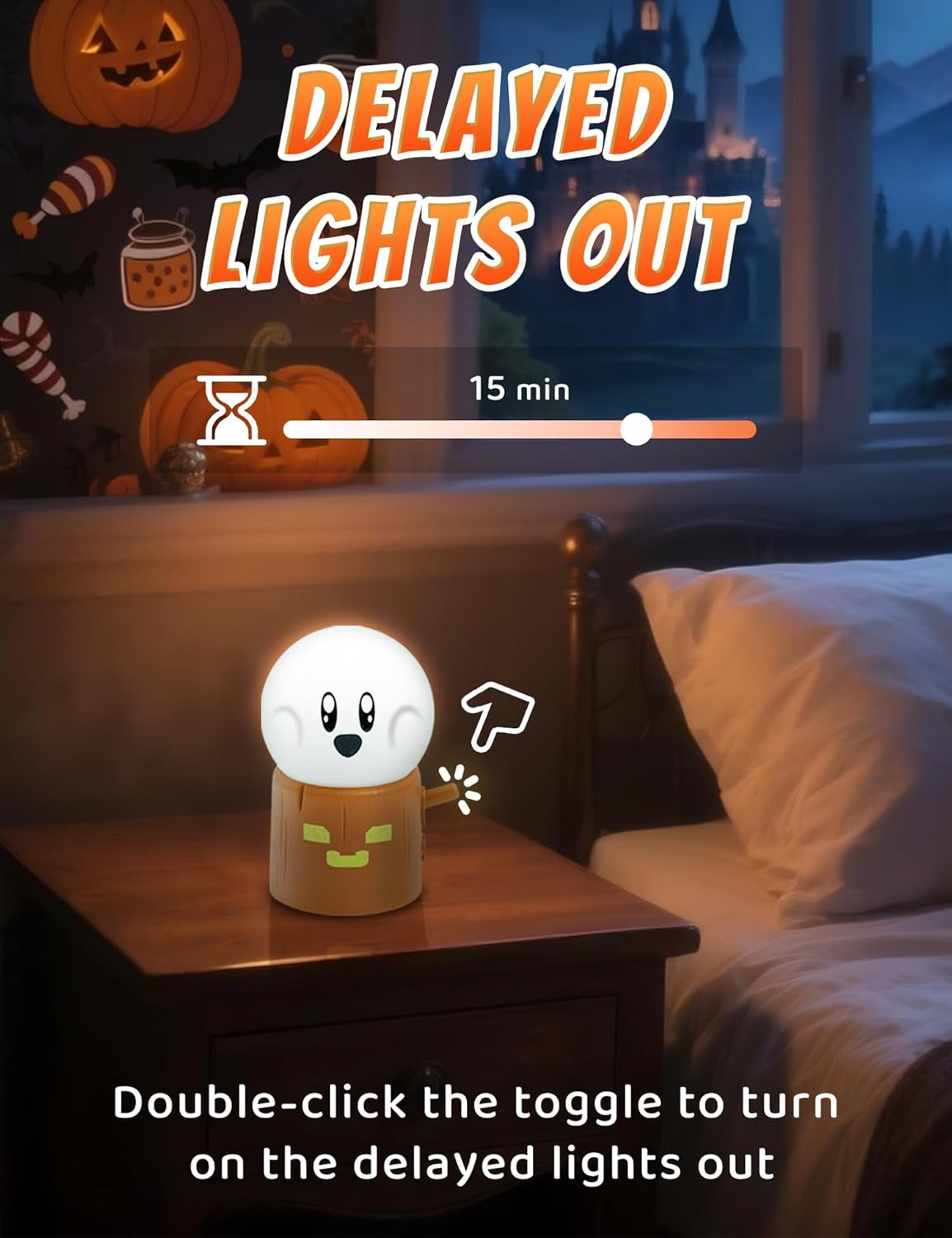 3pcs Cozy Campfire Nightlight Kits, Soothing Nature Sounds, White Noise Night Light for Baby Adult, Rechargeable, Cute Flame Lamp, Best Gift for Kids Bedrooms Camping Trips