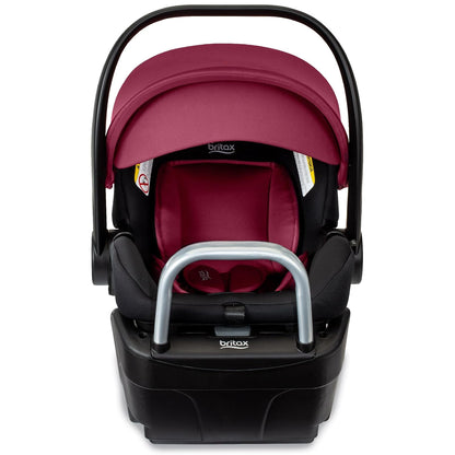 Britax Willow SC Infant Car Seat, Rear Facing Car Seat with Alpine Base, ClickTight Technology, RightSize System, Pindot Stone