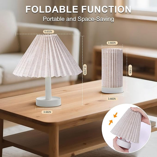 LOVERUIS Rechargeable Night Lights Night Light for Kids, Bedside Lamp with 3 Dimmable Colors for Mom, Bedroom, Camping, Bathroom（White