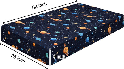 PHF 3 Pack Soft Mini Crib Sheets, Floral & Animal Pack N Play Sheets for Baby Boys Girls, No Slip Universal Fit for Pack N Play, Playard, Portable and Mini Crib Mattresses,Floral & Animal