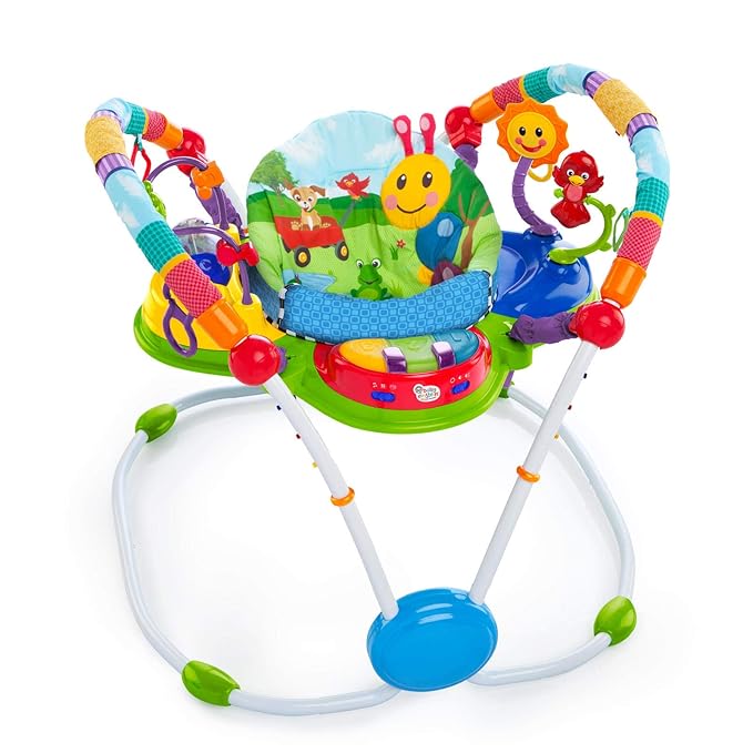 Baby Einstein Neighborhood Friends Activity Jumper with Lights and Music, 6 Months+, Max Weight 25lbs., Unisex