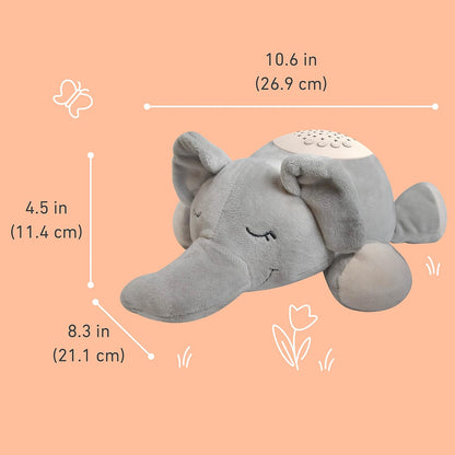 PureBaby Sound Sleepers Portable Sound Machine & Star Projector - Plush Sleep Aid for Baby and Toddlers with Soothing Night Light Display, 10 Lullabies, White Noise, and Heartbeat Sounds (Polar Bear)