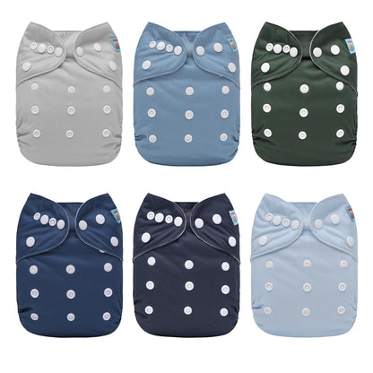 ALVABABY 12pcs Microfiber Inserts,Soft Cloth Diaper Liner,3-Layer Absorbent Inserts,Reusable for Baby Cloth Diapers 12T