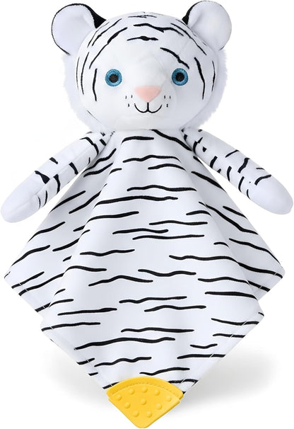 BEREST Unicorn Baby Sleep Soother 4-in-1 Sound Machine with Heartbeat & White Noise|Security Blanket & Pacifier Holder|Soothing Plush Toy for Newborns|Perfect Baby Registry Essential