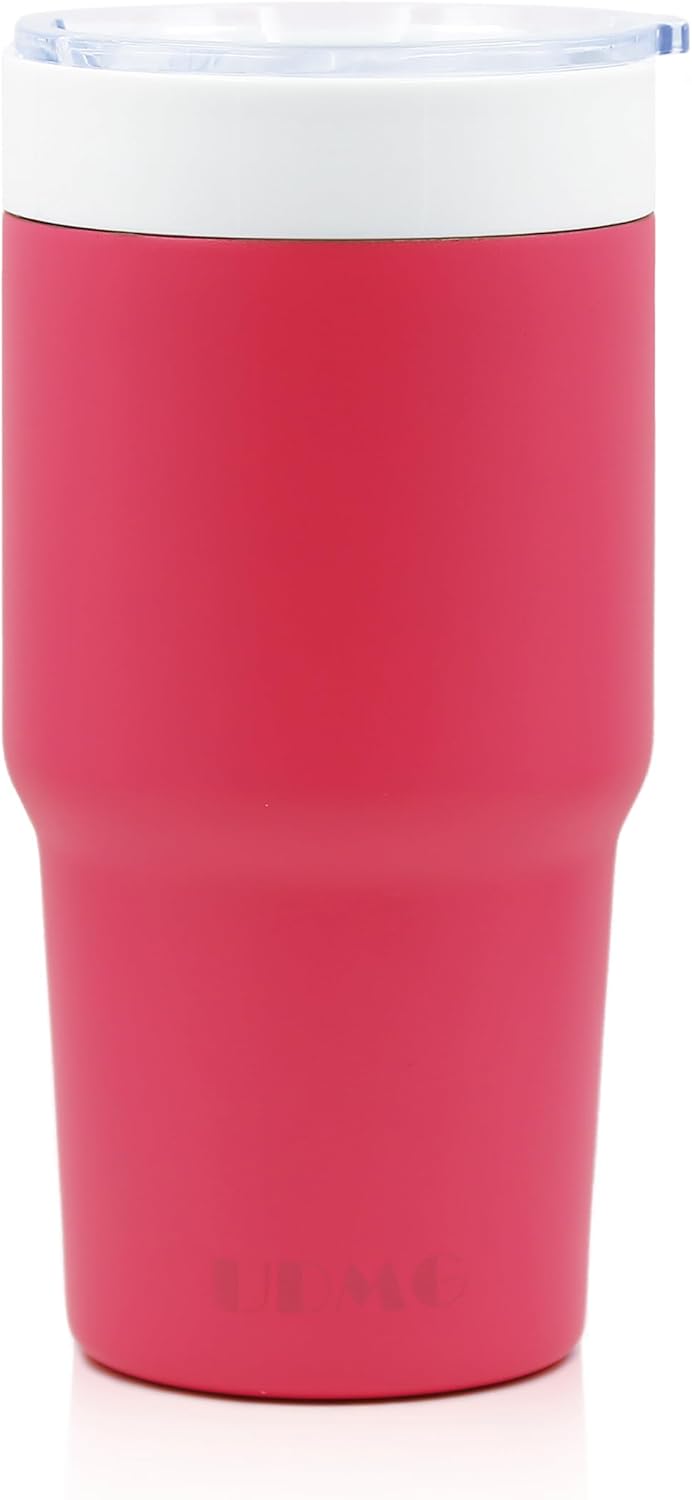True Ceramic Interior Vacuum Insulated Tumbler, 16oz, Original Steel | True Ceramic Lined (Not Coated), Vacuum Insulated, Car Commuter Tumbler for Soda, Coffee & Tea On-The-Go, No Metallic Taste