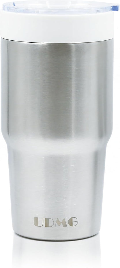 True Ceramic Interior Vacuum Insulated Tumbler, 16oz, Original Steel | True Ceramic Lined (Not Coated), Vacuum Insulated, Car Commuter Tumbler for Soda, Coffee & Tea On-The-Go, No Metallic Taste