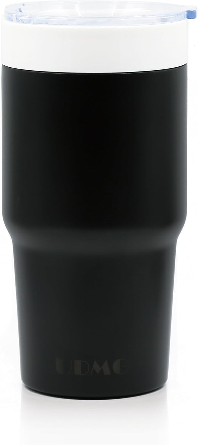 True Ceramic Interior Vacuum Insulated Tumbler, 16oz, Original Steel | True Ceramic Lined (Not Coated), Vacuum Insulated, Car Commuter Tumbler for Soda, Coffee & Tea On-The-Go, No Metallic Taste