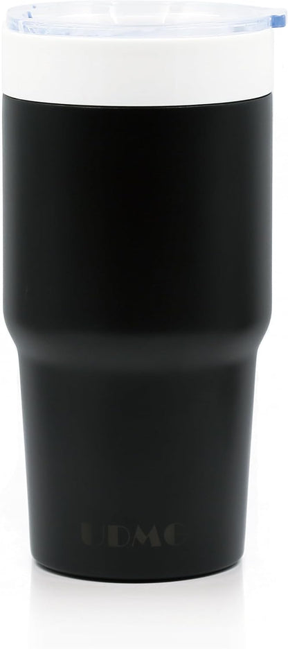 True Ceramic Interior Vacuum Insulated Tumbler, 16oz, Original Steel | True Ceramic Lined (Not Coated), Vacuum Insulated, Car Commuter Tumbler for Soda, Coffee & Tea On-The-Go, No Metallic Taste