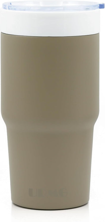 True Ceramic Interior Vacuum Insulated Tumbler, 16oz, Original Steel | True Ceramic Lined (Not Coated), Vacuum Insulated, Car Commuter Tumbler for Soda, Coffee & Tea On-The-Go, No Metallic Taste