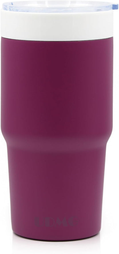 True Ceramic Interior Vacuum Insulated Tumbler, 16oz, Original Steel | True Ceramic Lined (Not Coated), Vacuum Insulated, Car Commuter Tumbler for Soda, Coffee & Tea On-The-Go, No Metallic Taste