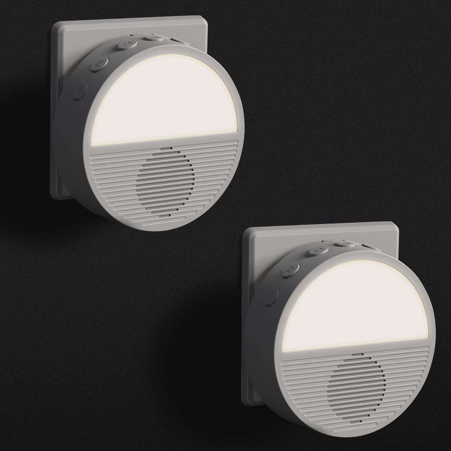 Wall Plug in White Noise Sound Machine for Office Privacy, Sunset Inspiration Baby Sound Machine for Night Feeding, Sleep Machine with Light and 28 Non-Looping Sounds