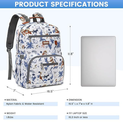 Diaper Bag Backpack, Large Baby Nappy Bags with Portable Changing Pad for Boys and GirlsMultifunction Travel Baby Bag for Moms Dads, Shower Gifts Waterproof and Stylish
