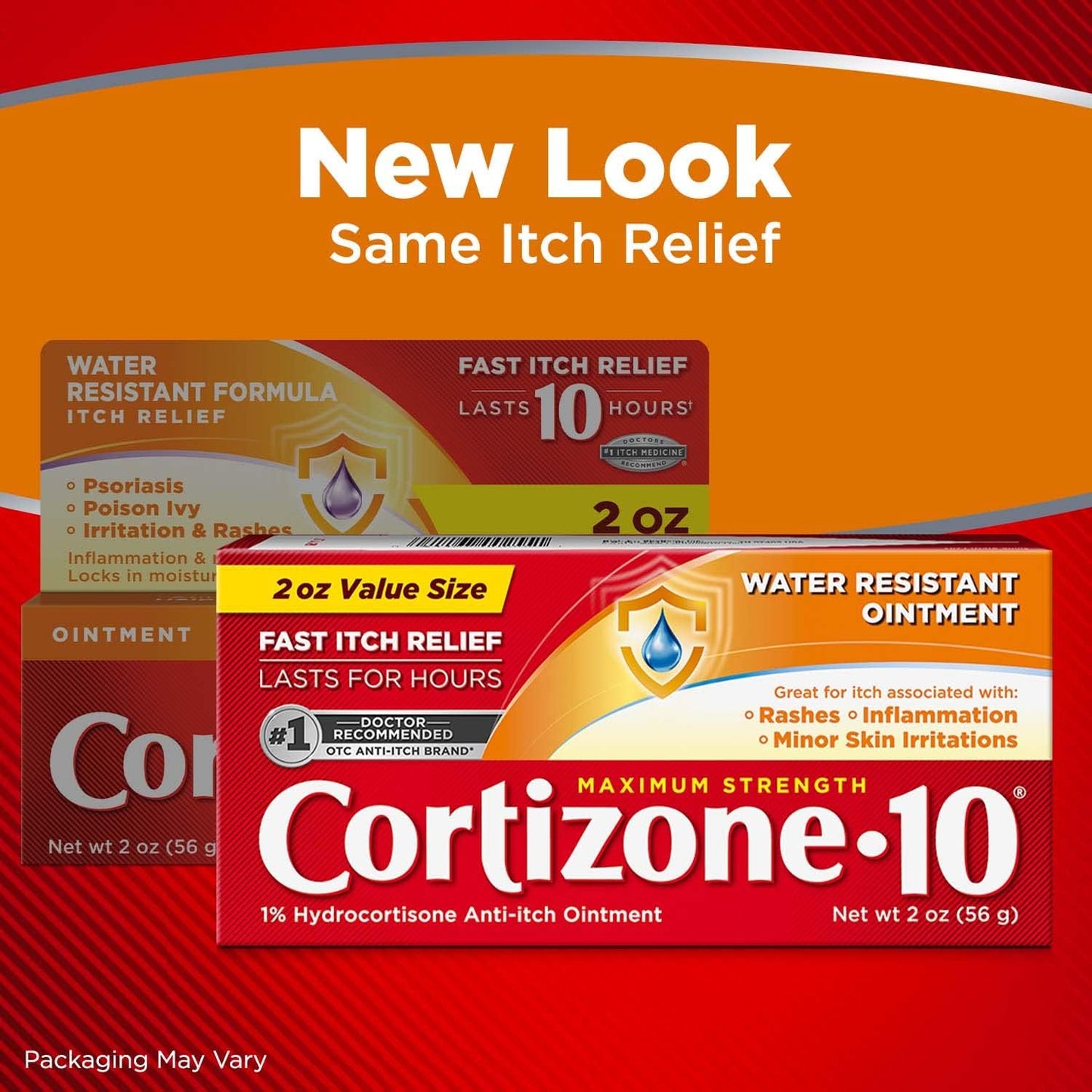 Cortizone-10 Maximum Strength Water Resistant Itch Relief Ointment, 1% Hydrocortisone, Fast-Acting, Anti-Itch Cream for Bug Bites, Rash, Eczema, Psoriasis, Poison Ivy, Oak, Sumac & More, 2 oz