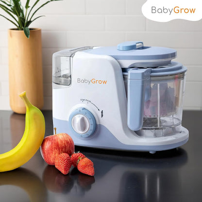 BabyGrow Baby Food Maker Steamer and Blender Baby Food Processor Steamer Puree Blender All-in-one Puree Machine Baby Food Warmer Mills Machine BPA-Free - Purple