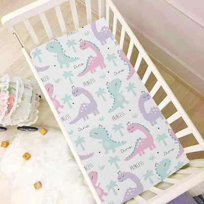 Fitted Crib Sheets Turtle Sea Horse Stretchy Portable Playard Sheets for Baby Toddler, Breathable Soft Mini Crib Mattress 39 x 27 in for Boys and Girls