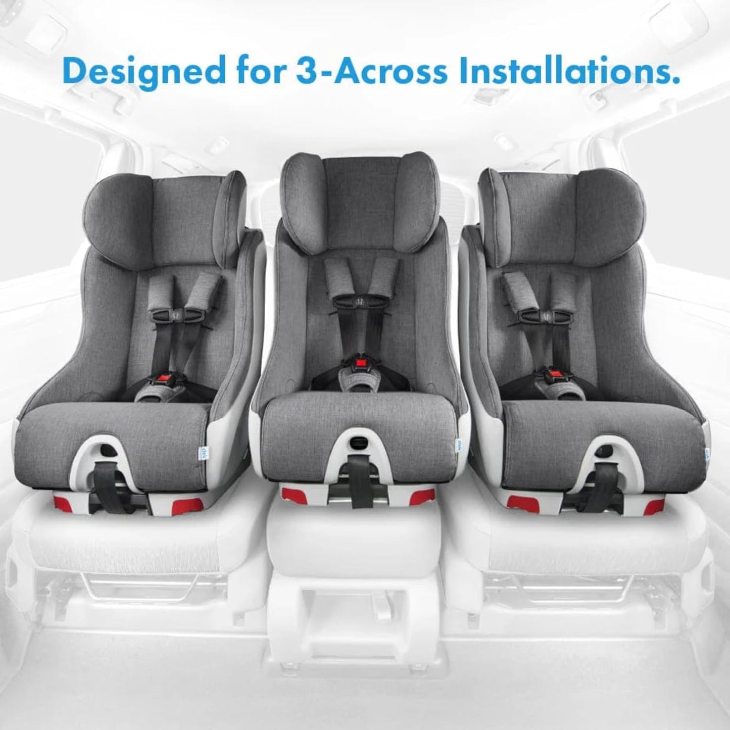 Clek Foonf Convertible Car Seat with Rigid Latch, Crumple Zone Safety System, Adjustable Headrest, Reclining Design, Anti-Rebound Bar & Flame Retardant-Free (Latte Ziip)