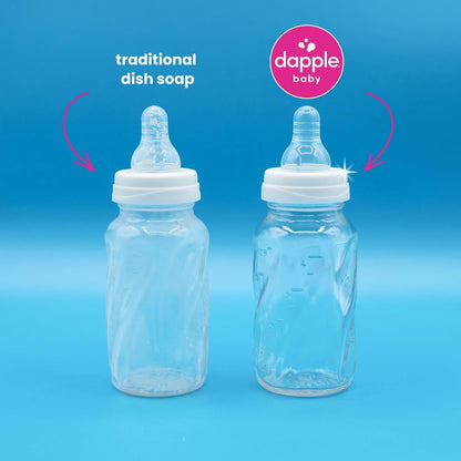 Dapple Baby Bottle & Dish Foaming Power Spray, Hypoallergenic Dish Soap for Baby Bottles, Powered by Plants, Fragrance Free, 16.9 Fl Oz (Pack of 2)