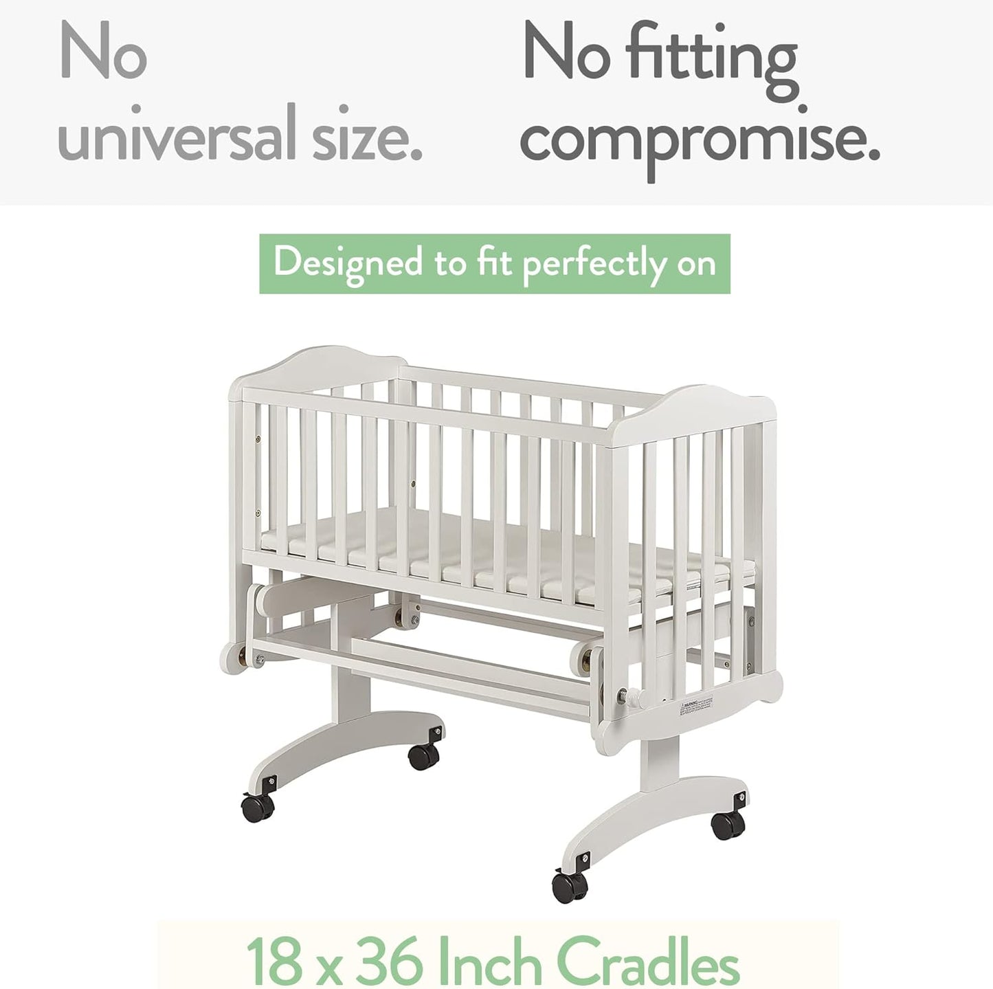 Bedside Sleeper Bassinet Sheets for 33x20 Inch Mattress Pad – Compatible with Maxi COSI Iora, Kidsclub, Angelbliss, Baby Joy, Koola Baby Bedside Bassinet – 100% Jersey Cotton – 2 Pack
