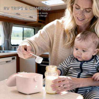 Termichy Baby Formula Dispenser, Portable Formula Dispenser Container with Scoop and Carry Handle for Travel Outdoor Activities for Baby Infant, 500ml