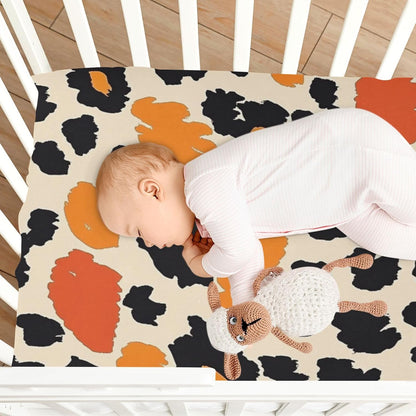 Fitted Crib Sheets White Bears with Clouds Stretchy Portable Playard Sheets for Baby Toddler, Breathable Soft Mini Crib Mattress 39 x 27 in for Boys and Girls