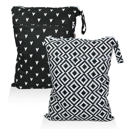 Mama Koala Waterproof Diaper Pods for Baby Items, Cloth Diapers, Swimsuits, Travel, Gym Clothes, Beach, Pump Parts, Toiletries, 2 Pack(DP-Sunset)
