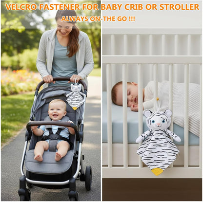 BEREST Unicorn Baby Sleep Soother 4-in-1 Sound Machine with Heartbeat & White Noise|Security Blanket & Pacifier Holder|Soothing Plush Toy for Newborns|Perfect Baby Registry Essential