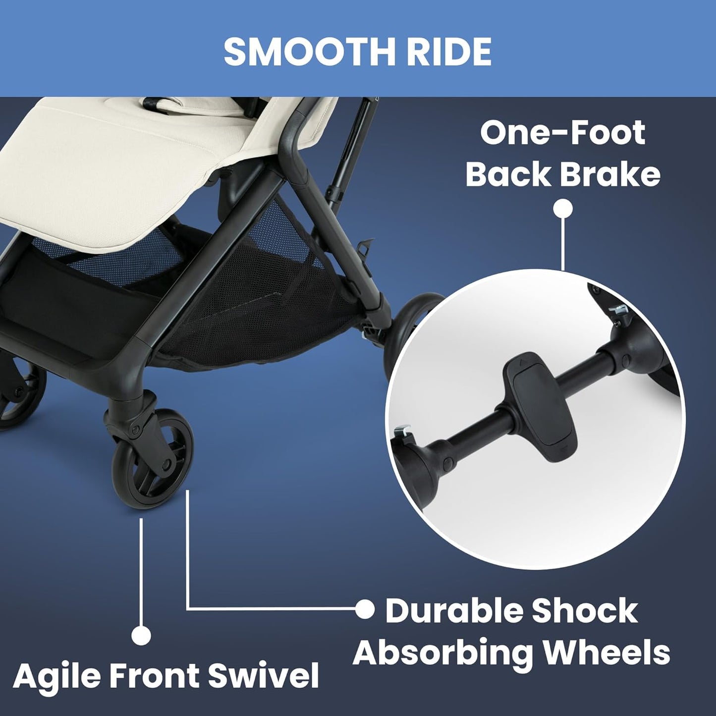 Delta Children Icon Ultra Compact Travel Stroller - Greenguard Gold Certified, Black