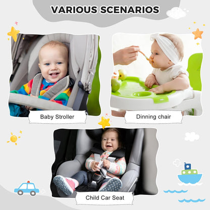 Car Seat Protector for Potty Training, 2 Pack Waterproof CarSeat Liner Toilet Training for Baby Infant Toddler, Dry Seat Piddle Pads Cover for Strollers (Gray)