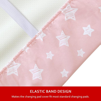 Pack and Play Sheets, 2 Pack Mini Crib Sheets, Stretchy Playard Fitted Sheet, Compatible with Graco Pack n Play, Soft and Breathable Material, Planet & Flower