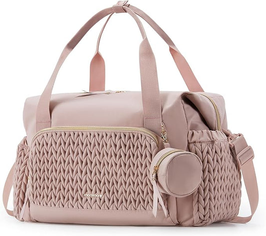 mommore Diaper Bag Tote, Large Capacity Travel Diaper bags, Hospital Bag for Labor Delivery, Baby Bag with Pacifier Case | Hospital Bag, for Labor Delivery, Baby Bag, with Pacifier Case