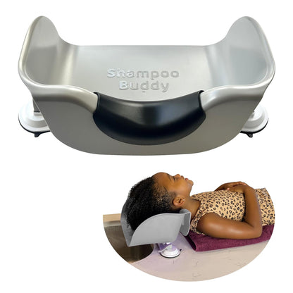 Shampoo Buddy Portable Hair Wash Basin for Children, Toddlers, Kids, Teens | Portable Shampoo Bowl for use on Bathtub or Sink (Purple)
