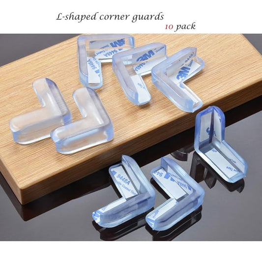20 Pack Baby Safety Clear Furniture Corner Guards Corner Protector with 3M Adhesive, L-Shaped & Ball-Shaped