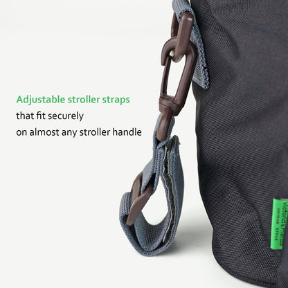 carrotez Universal Stroller Caddy – Large Capacity Organizer with Cup Holders & Front Wipes Pocket