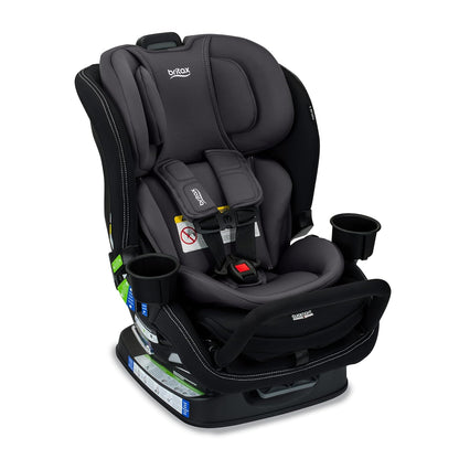 Britax Poplar S Convertible Car Seat, 2-in-1 Car Seat Extended Rear Facing, 17” Slim Car Seat Design with Fast & Easy ClickTight Installation, Anti-Rebound Bar & SafeWash Fabrics — Cowmooflage