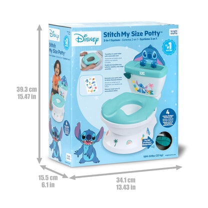 Bright Starts Disney Junior Minnie Mouse My Size Potty Training Toilet, Toddler Potty Chair with Flushing & Cheering Sounds, Removable Seat with Splash Guard & Handles, Ages 18+ Months, Up to 50 lbs