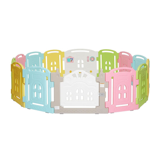 Dream On Me 14 Panel Groovy Play Center/Play Pen/Playard, Multi Colors