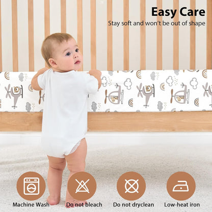 Baby Mini Crib Sheets Girl, Portable 38”x26” Pack and Play Sheets Fitted for Playard and Pack N Play Mattress, 3-Pack Soft Microfiber Pink Rainbow