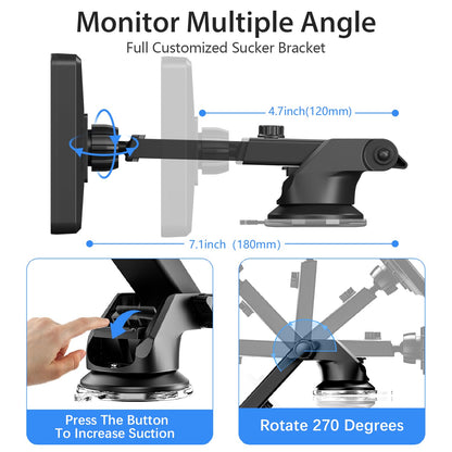 Itomoro Rear Facing Mirrors, 7'' HD 1080P Baby Car Camera, Infrared Night Vision Function Camera with 150° Wide View & 360° Rotatable Easy Installation in 5 Mins
