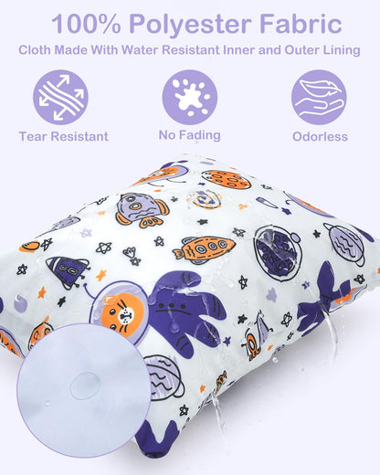 ALVA ALVABABY 3 Cloth Diaper Wet Dry Bags Waterproof Reusable with Two Zippered Pockets Travel Beach Pool Daycare Soiled Baby Items Yoga Gym Bag for Swimsuits or Wet Clothes Small medium Large - Colors A
