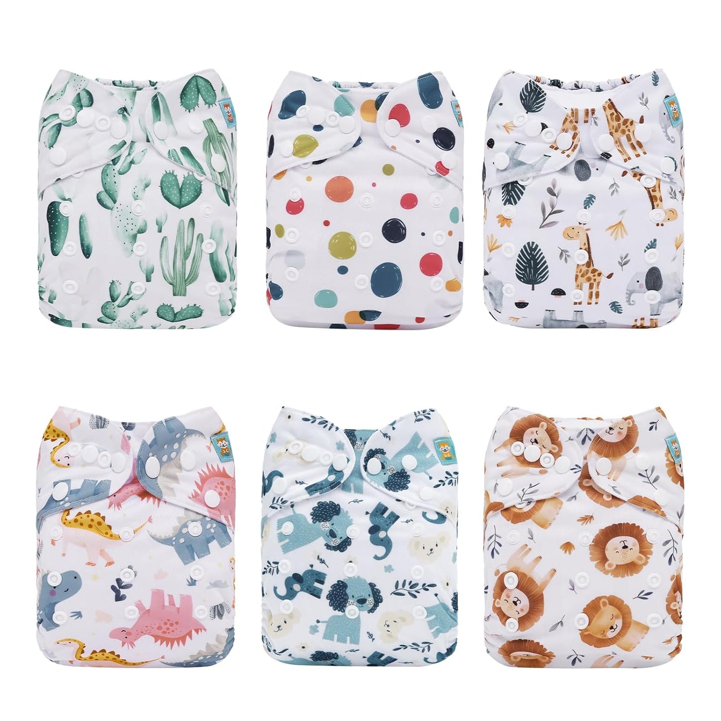ALVABABY 12pcs Microfiber Inserts,Soft Cloth Diaper Liner,3-Layer Absorbent Inserts,Reusable for Baby Cloth Diapers 12T